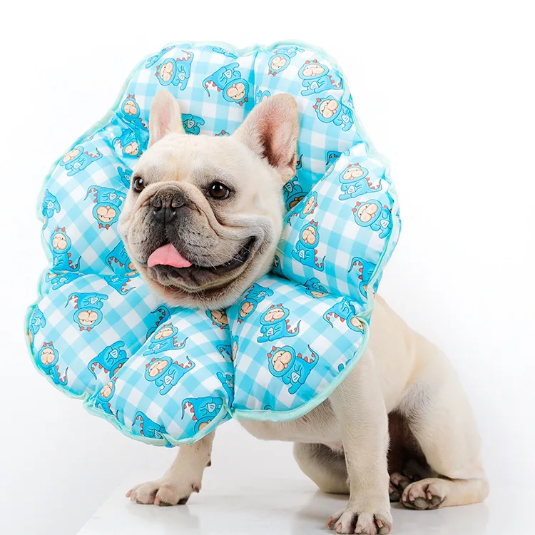 Factory wholesale pet anti-licking anti-scratch collar cute sun flower headgear collar protective sleeve