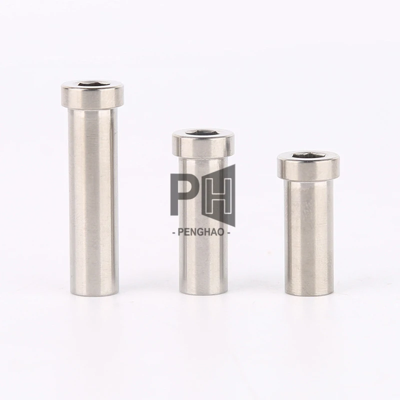 M6 Titanium Nut L=13/15/17/21/23/25/31.5/33/35/37mm GR5 Titanium Pivot Nut for Road Bicycle Brake Caliper C Clamp Fix Ti Parts