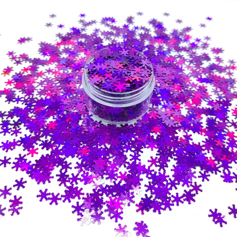 Bulk Wholesale Glitter Christmas Decorations Glitter Christmas Snowflakes Loose Powder Glitter