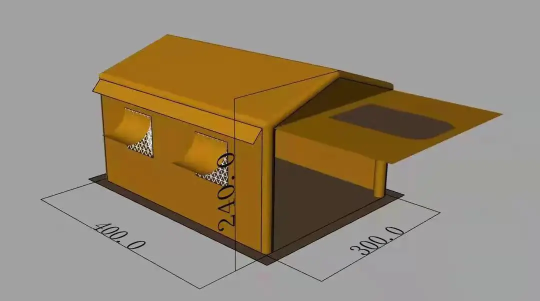 Wholesale High Quality Waterproof Disaster Relief Canvas Outdoor Winter Green Army Canvas Camping Military Tent