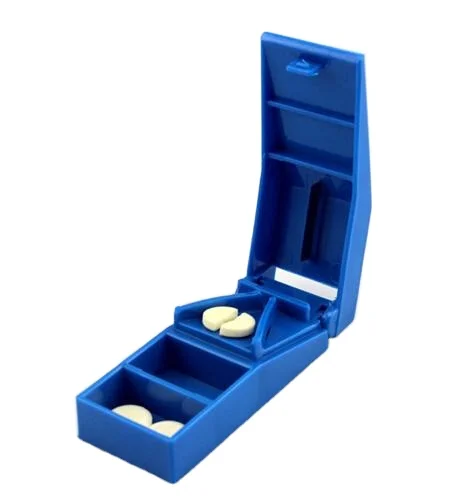 Plastic Useful Portable Storage Box Medicine dispenser pill splitter cutter with pill organizer