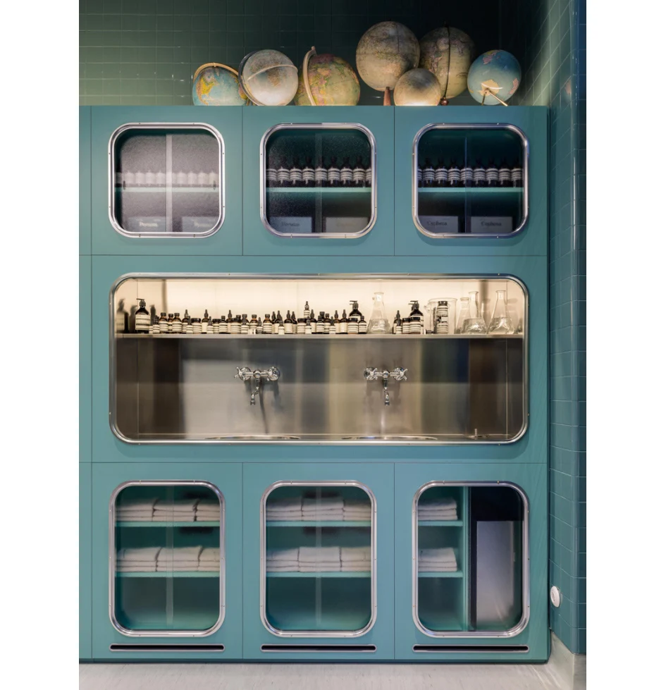 Makeup Display Cabinet and Perfume Kiosk for Cosmetic Shop Furniture Design OEM