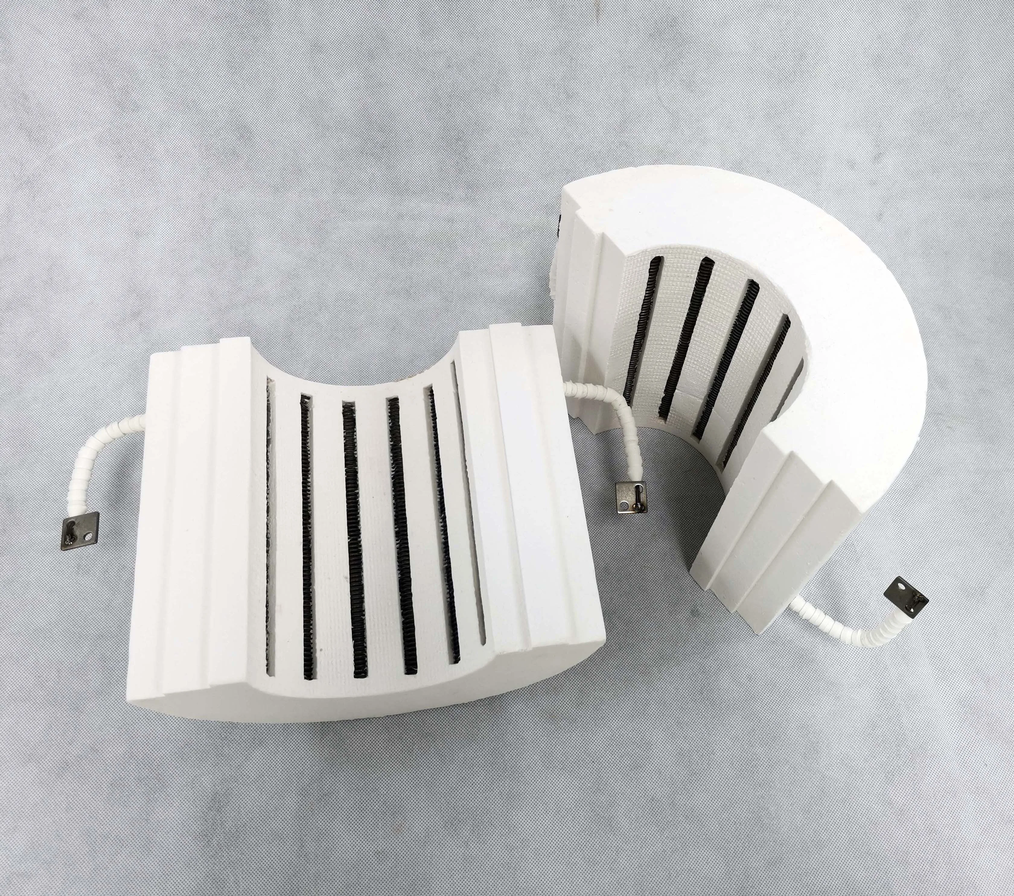 1260C 1400C 1500C Alumina Cylinder Ceramic Fiber  Heater for Tube Furnace