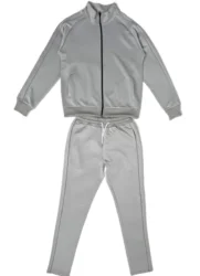 Custom Stripe Sweatsuit Joggers 2 Piece Sets Zipper Jogging Suits 3m Reflective Tracksuits For Men