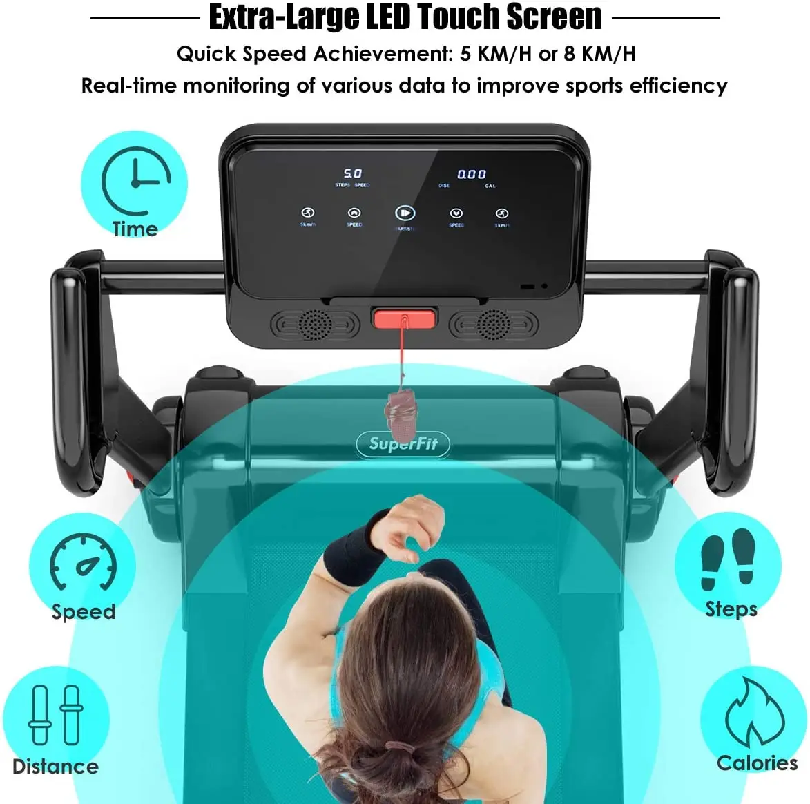 treadmill Training Machine Gym Body Building Equipment trotadora Foldable Treadmills Home Use Electric Treadmill