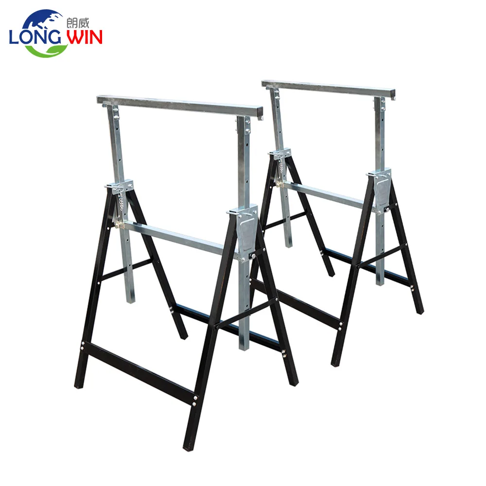 Two legs Sawhorse Portable Folding Workbench Work Station Telescopic Saw Horse