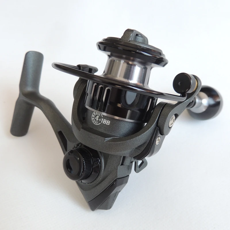 Double-winner Ice Fishing Reels Gear Ratio 5.2:1 4.5kgs Drag Power 3+1BB Metal CNC Rocker Arm for
