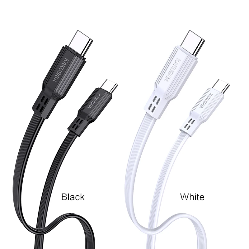 KAKUSIGA New Design PD60W Type-C To Type-C Fast Charging Cable PVC USB C Cable For Mobile Phone Cables