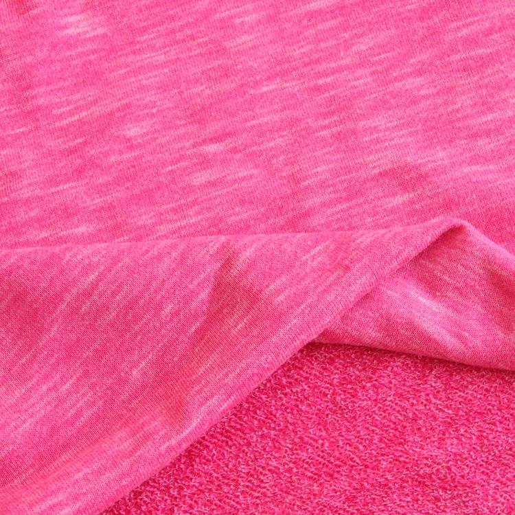 3878# 70%cotton 30%polyester high quality cotton polyester fabric 320gsm  knitted terry sweater for hoodies sportswear jackets