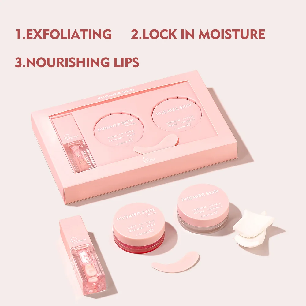 Lip care set exfoliating lip scrub moisturizing lip mask