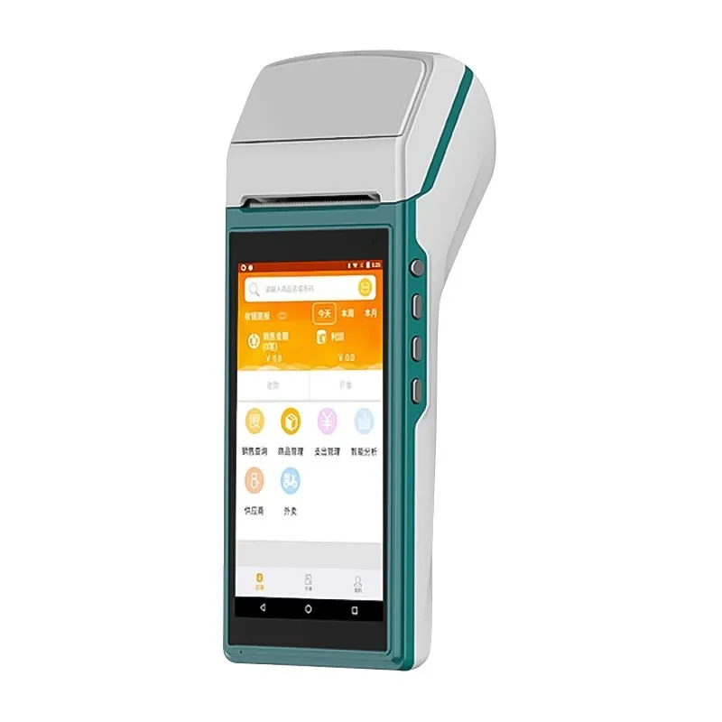 5 дюймовая Мобильная машина для оплаты портативный терминал Android Pos-система с термопринтером