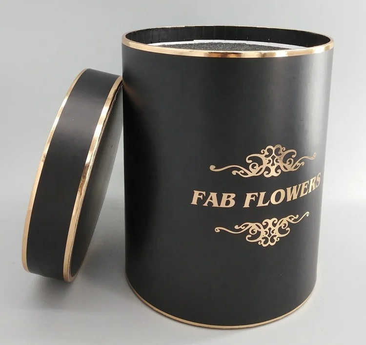 Luxury decorative round flower box wedding gift box for paper cardboard