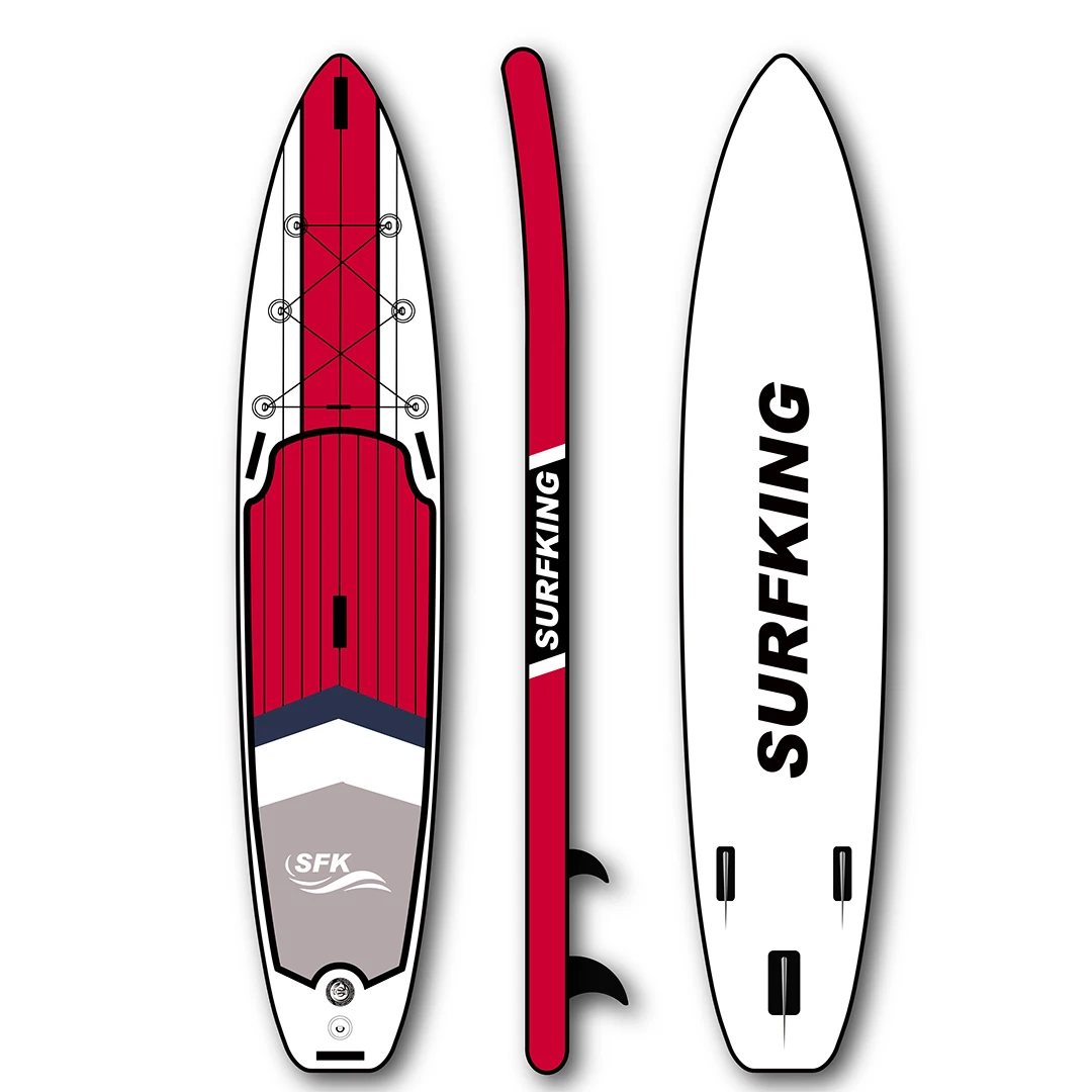 QIBU Customized color windsurf inflatable sup paddle board for sale basic PVC Surfboard Sup Inflatable Paddle Board
