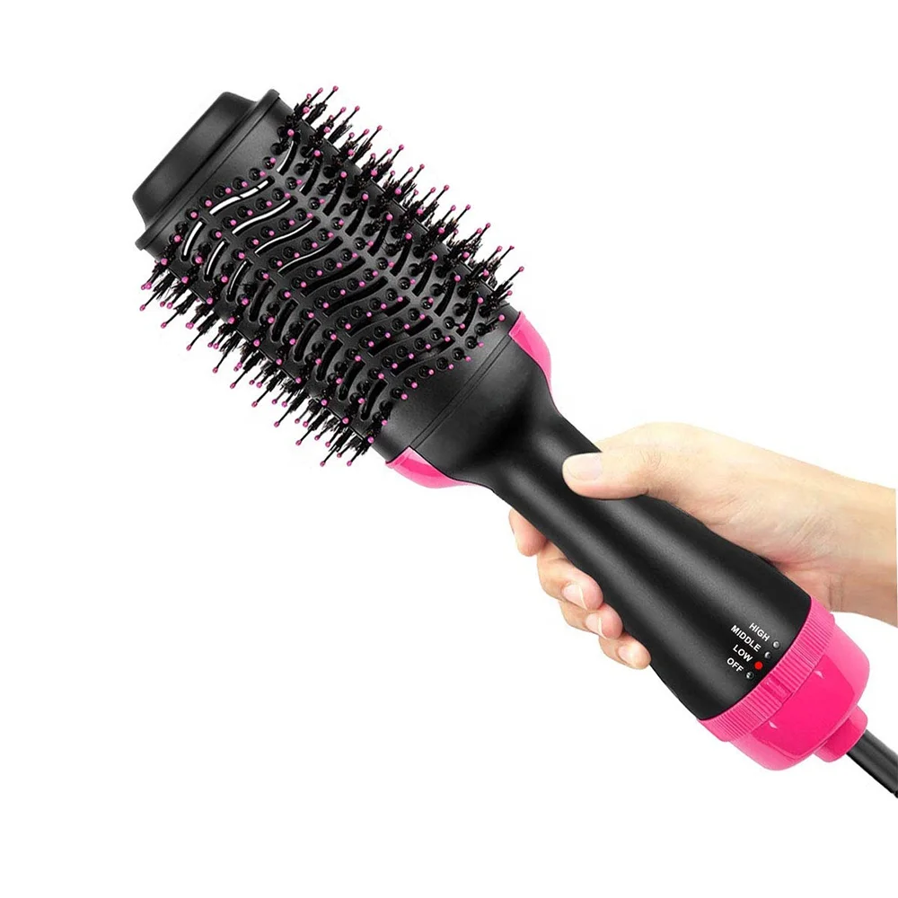 
Amazon Wholesaler Proffesional Hair Hot Air Brush Hair Dryer Brush Electric Styler 