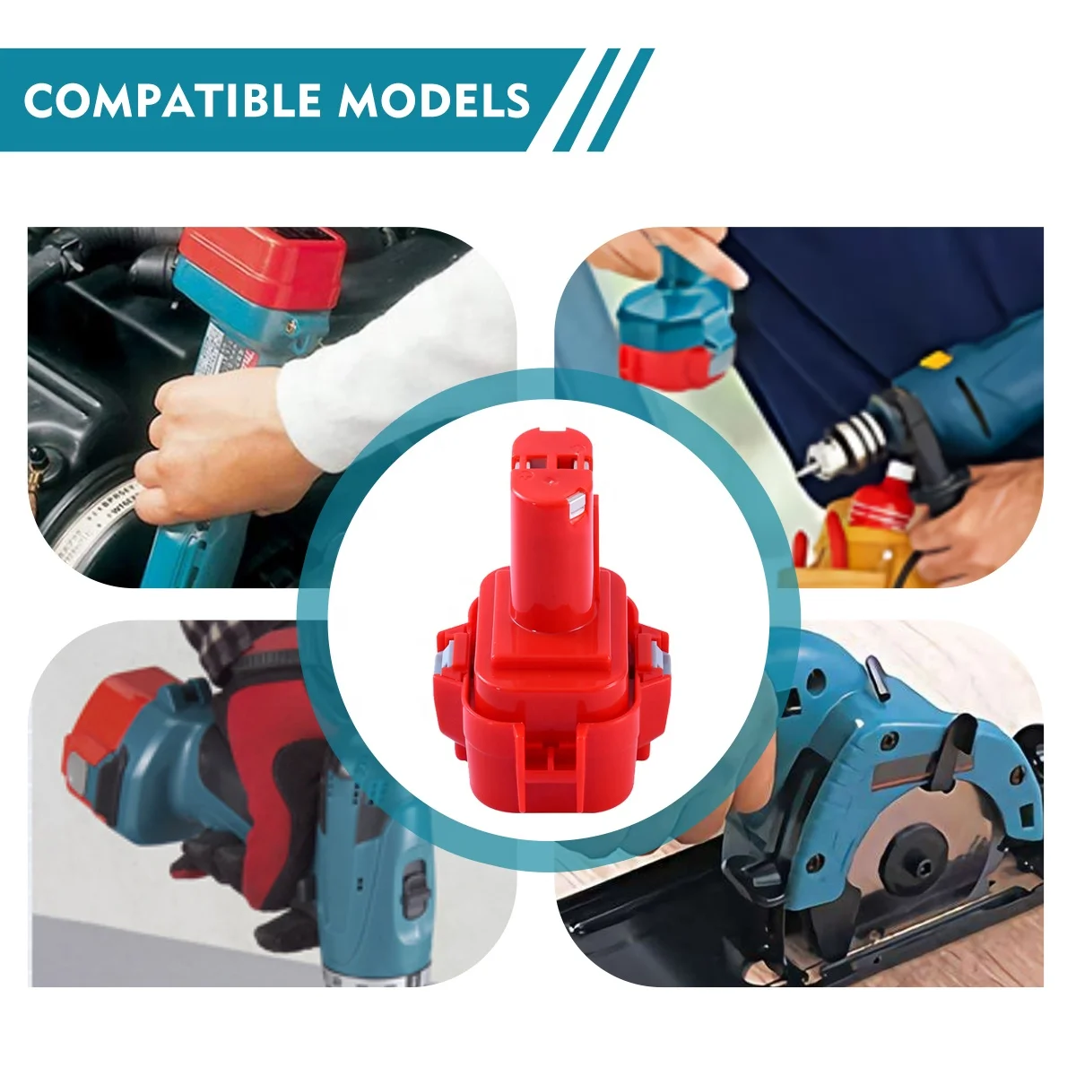 OEM 9.6V 2.0Ah 3.0Ah Rechargeable Power Tools Battery for Makita NI-CD/NI-MH ML9120 Battery Pack Cordless Drill Tool 9100