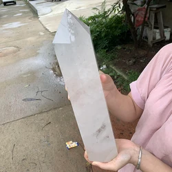 Wholesale Natural Healing Crystal Big White Clear Quartz Crystal Stone Point Towers for Decoration