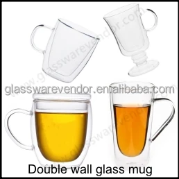 double wall glass mug