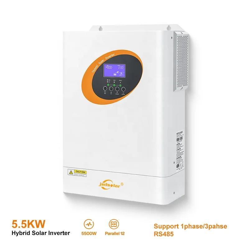 OEM Hybrid Solar Inverter Off grid Hybrid 6.2KW MPPT Pure Sine Wave Inverter 110V 220V 380V