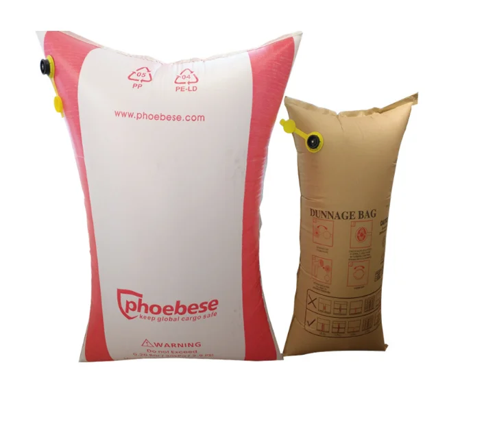 custom void filler shockproof kraft paper air bag pressure protection bubble container transport  Container inflatable bag