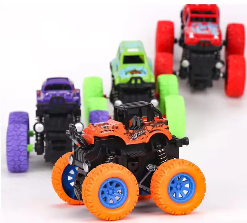 Pull-Back PVC Scale Model Double-Sided Inertia Safety Crashworthiness Mini Kids Toy Car Shatter-Proof Fall Toy Vehicle