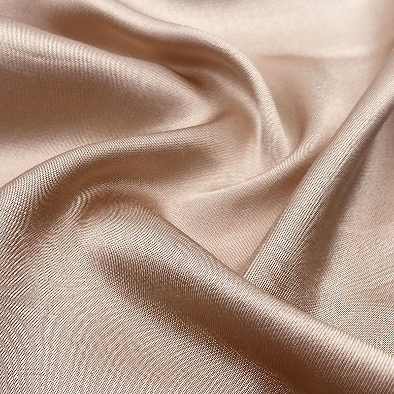 Fashion shirt blouse scarf soft silk sand washed satin blended rayon viscose fabric for women dresses