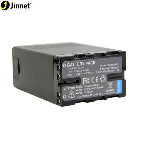 Jinnet 14,8 в 6700 мАч BP-U68 BPU68 батарея для Так ny Z280 Z190 DSLR видеокамеры
