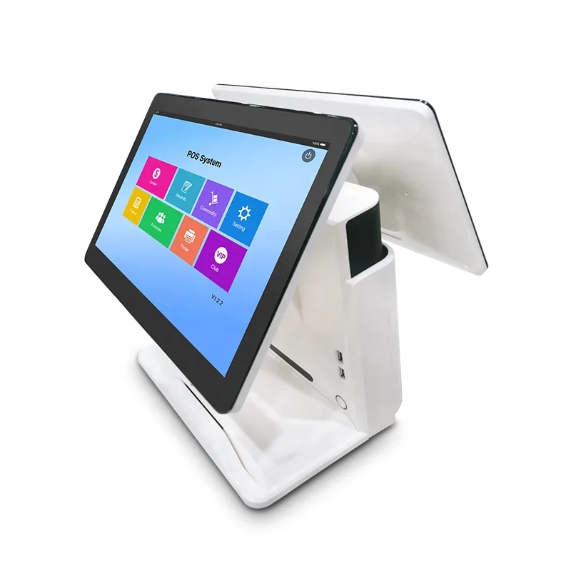 wholesale pos machine Android pos systems  touchscreen monitor Double-screen Desktop billing  POS terminal