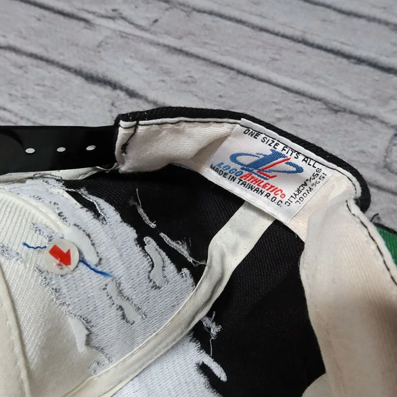 Flat Brim Custom Embroidery 6 Panels Baseball Caps Gorras Vintage Athletic Splash Snapback Cap