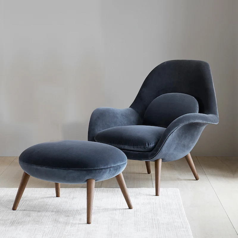 Luxury Accent Chair with Ottoman recliner chair lazy sofa with pedal Modern accent chairs