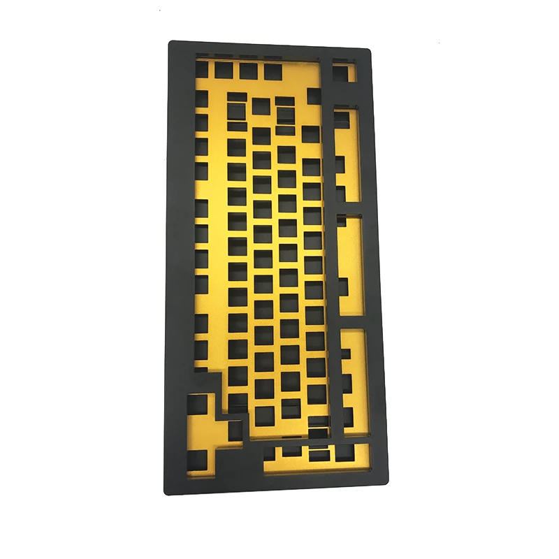 Пользовательская игровая клавиатура CNC Механическая алюминиевая 6061 6063 корпус клавиатуры анодированное e-покрытие pvd отделка
