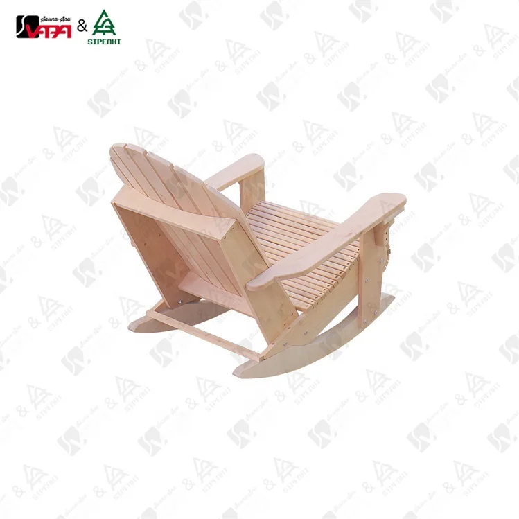 Vapasauna Direct manufacturer Rocking chair Traditional Wooden Cold bath Tub Ice bath Tub With Stainless Steel For Ice therapy c