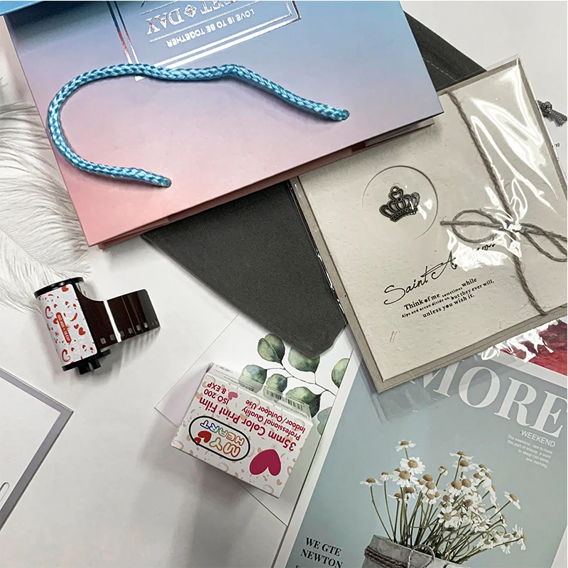 Vintage Point-and-shoot reusable film roll camera with waterproof camera case