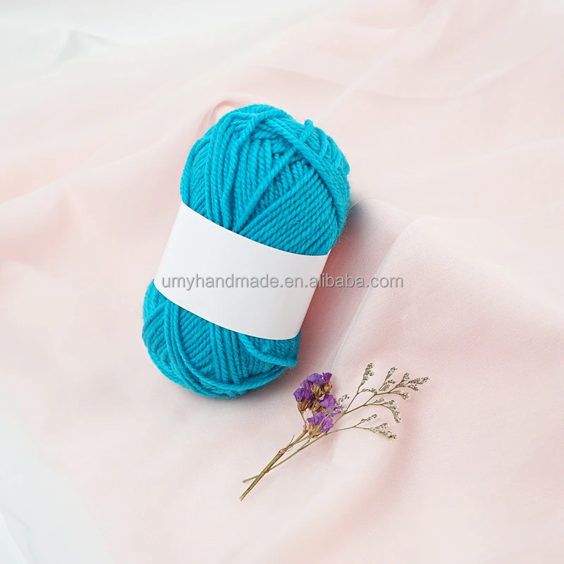 Wholesale Eco-Friendly Hand Knit Lana Wool Crochet cotton blended thick yarn wool and cotton blend