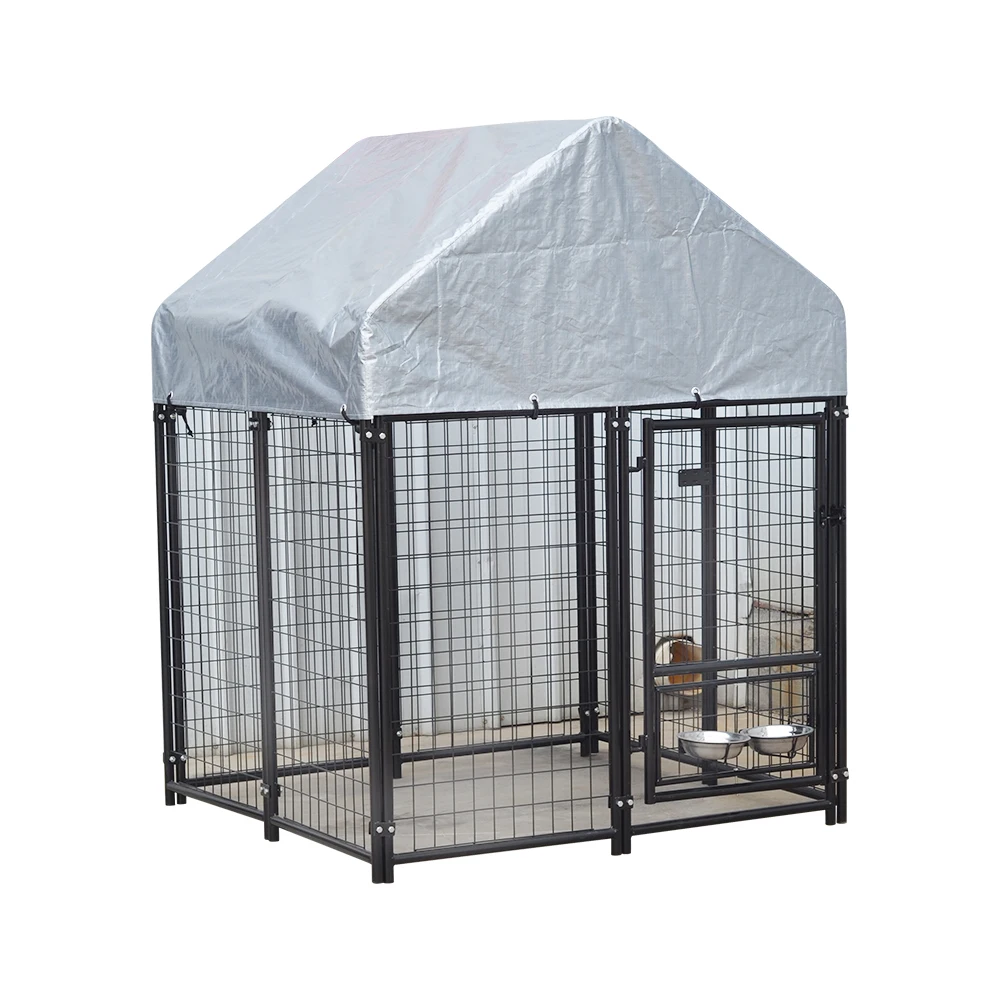 Manufacturers wholesale medium and large dog pets large dog cage with tarpaulin