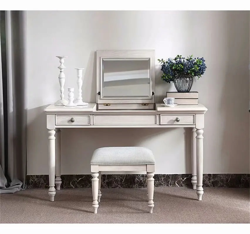 Italian solid wood oak dressing table Custom furniture