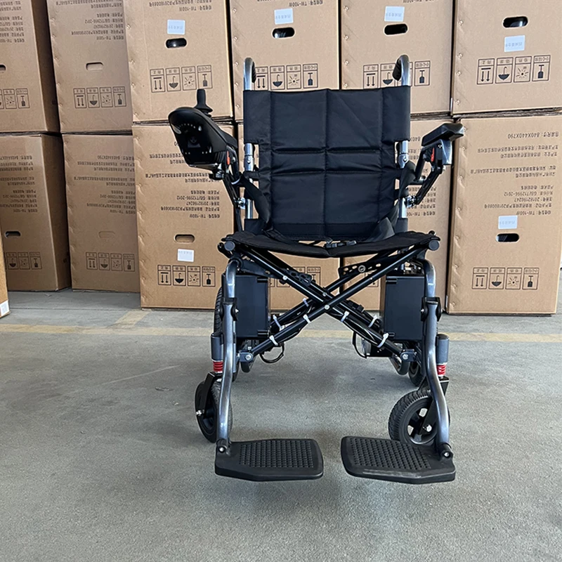 2024 Hot Sale Foldable Portable  Wheel Chair Cheap Price  Intelligent Electric Wheelchair For Adults