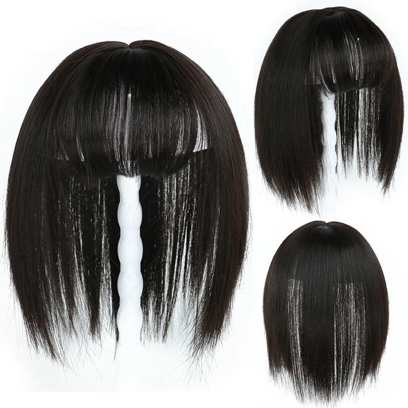 В европейском и американском стиле; Лидер продаж клип-в Челка патч заколка для волос для женщин парик удобна в носке и принимаем Оптовые