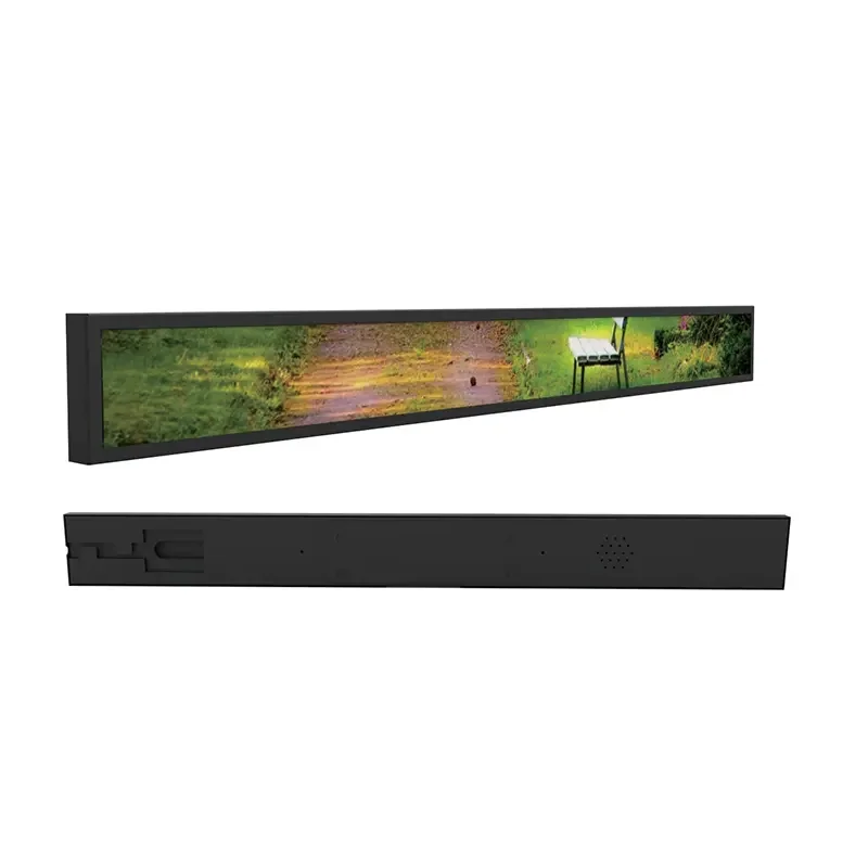 Edge Supermarket Shelf Bar LCD Screen 23.1 Inch TFT Advertising Display Stretch Bar LCD Shelf Digital Signage For Retail Shop
