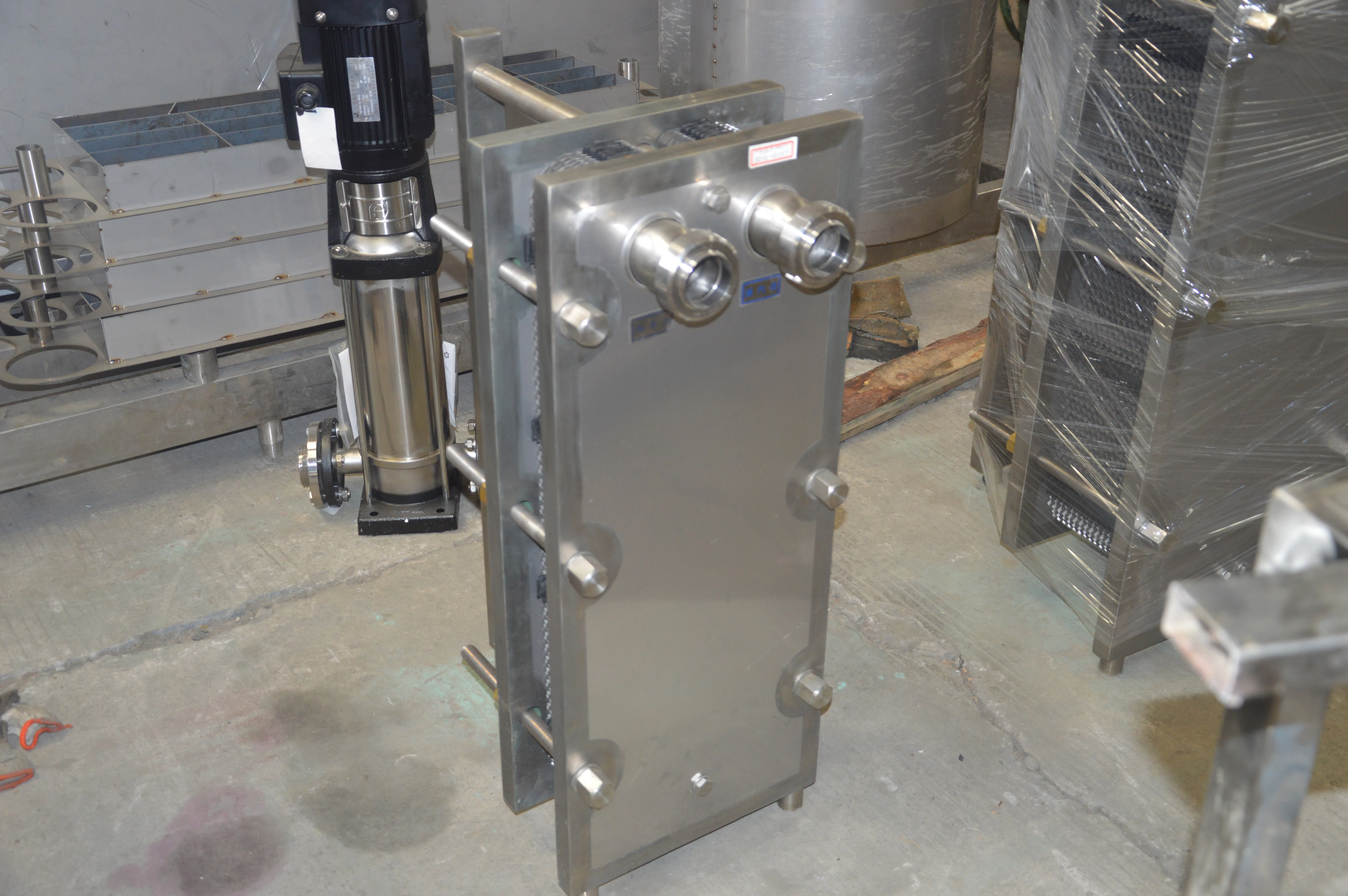 Dairy factory use food sanitary plate heat exchanger for milk