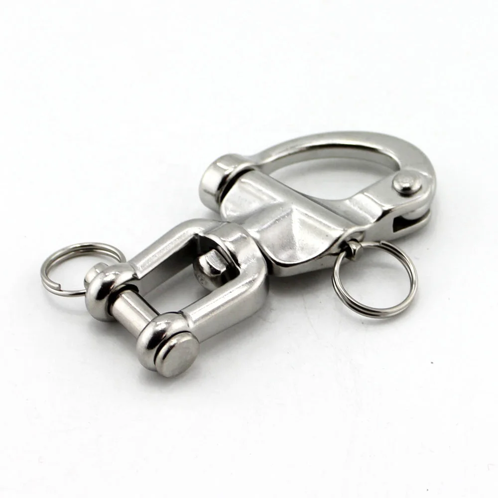316 marine grade Stainless Steel Jaw Swivel Snap Shackle for Sailboat