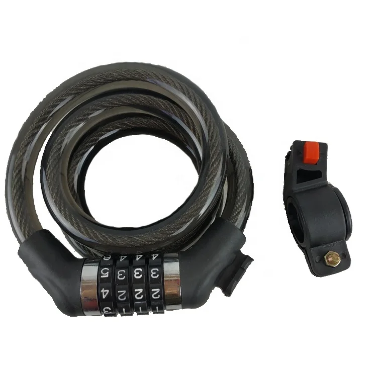 Durable Bicycle Cable Number Lock Password Bike Lock