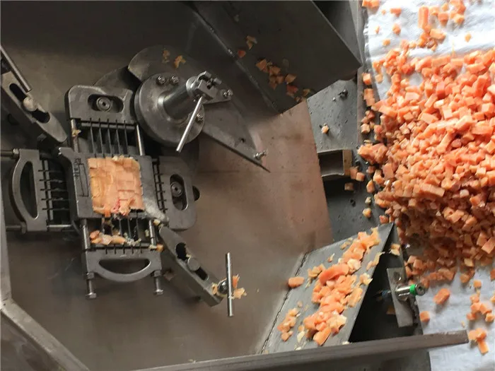 Automatic Pork Beef Cuber Commercial Frozen Chicken Meat Cube Slicer Cutter Poultry Meat Cut Machine