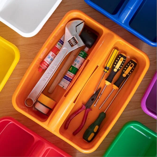 2 Compartment Large Caddy Multipurpose Classroom Organizer Tool & Supply Cleaning Caddy with Handle