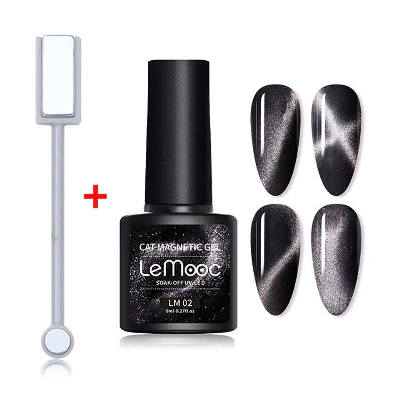 
YUXI Magic Colourful Starry Color Nail Gel Polish OEM Labeling Cat Eye Polish Gel 9D Cat Eye Nail Gel Polish 