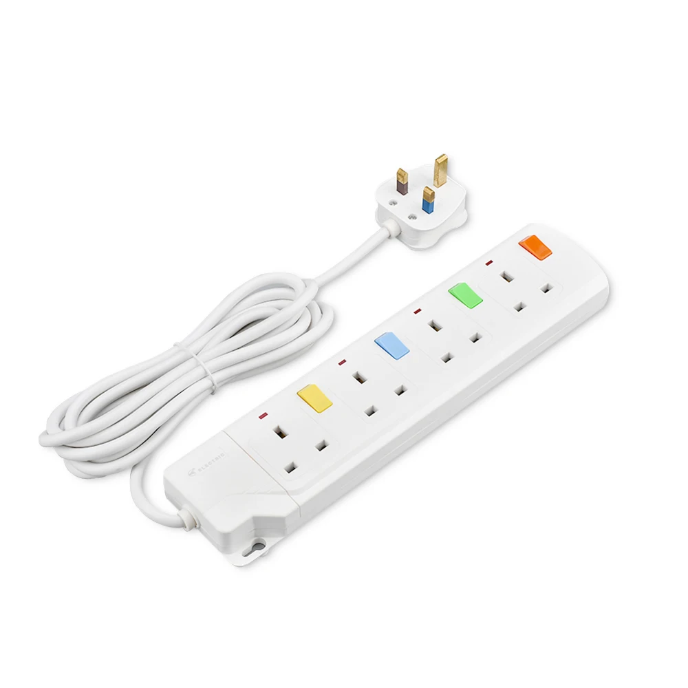 BS1363-2/A Multi electric power extension socket with UK plug