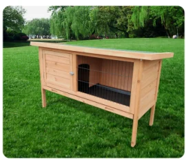Outdoor Handmade Rabbit Hutches Fir Wood With Wire Rabbit Pet Houses Cages Wholesale Bunny Hutch Guinea Pig Cages