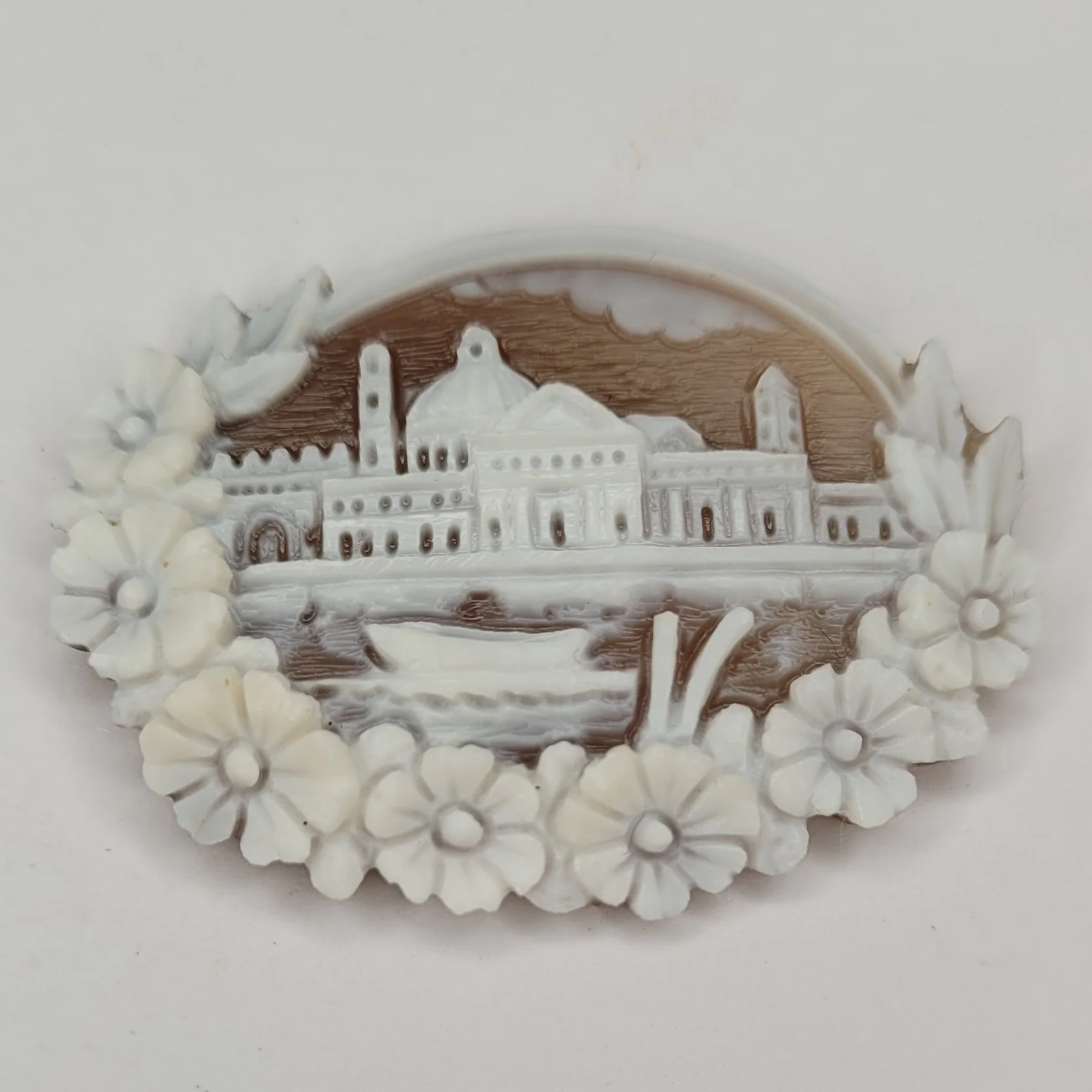 Новый дизайн венецианского пейзажа, ручная работа, sardonix Cameo