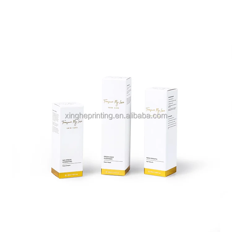 Wholesale Custom Luxury Cardboard Korean Skincare Set Packaging Skin Cosmetic Paper Packaging Box