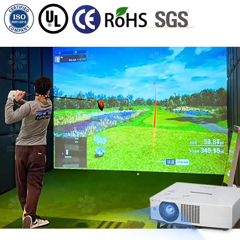 2024 High Quality New Indoor Business and Golf Club Training Center Popular AR Golf Simulator