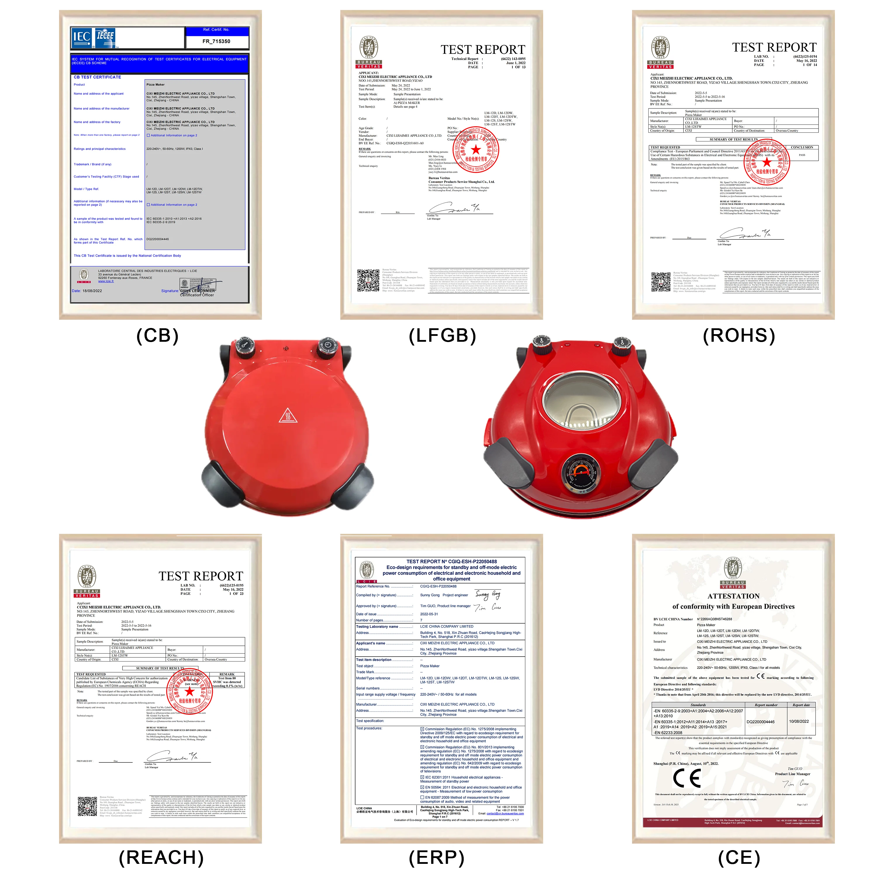 Automatic Oven Deep Pan High Heat Stone 12 Inch Round Pizza Oven Electric Portable Pizza Maker